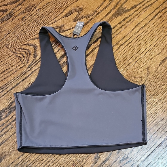 Prana Reversible Black And Charcoal Women's Yoga Top Bra - Picture 6 of 12
